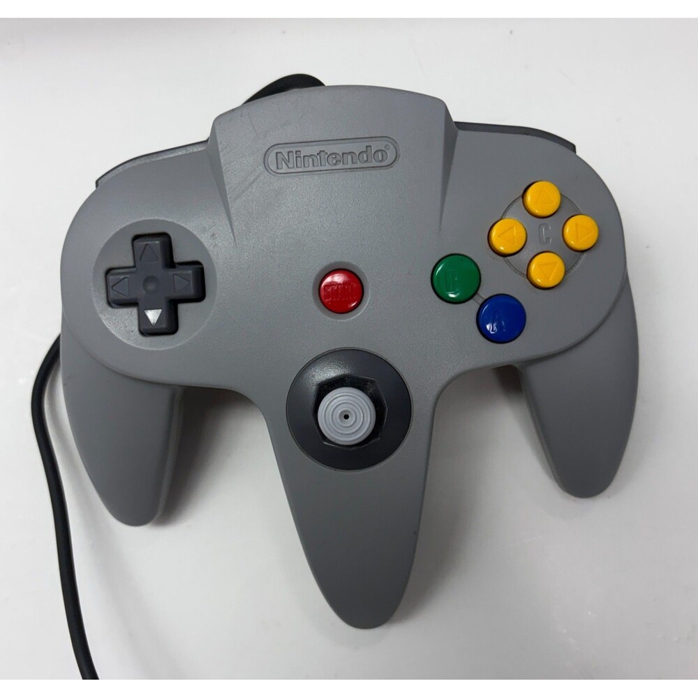 Nintendo 64 N64 Original OEM Gray Controller Gamepad Tested Working